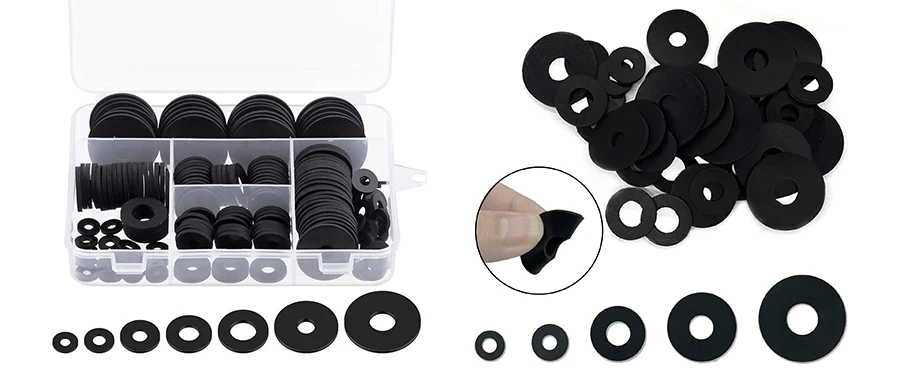 Black-Rubber-Flat-Washers Black-Rubber-Flat-Washers